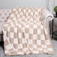 Checkerboard Patterned Throw Blanket