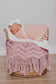 Dusty Pink Pom Muslin Swaddle Blanket