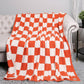 Checkerboard Patterned Throw Blanket