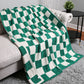 Checkerboard Patterned Throw Blanket